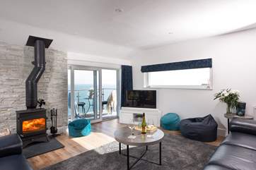 Step onto the balcony and enjoy the sea views.