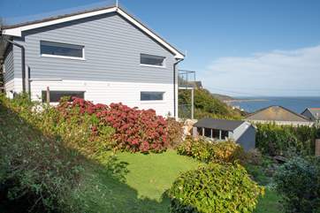 Soak up the sunshine in the garden.