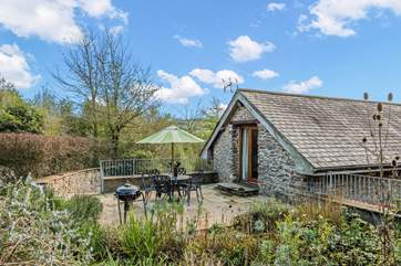 Enjoy the glorious sunshine on the terrace.