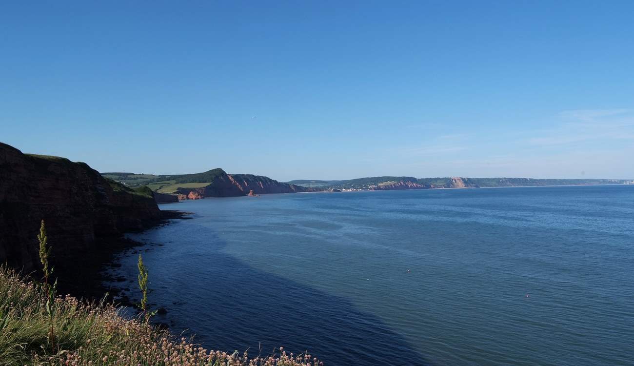 Breathtaking views looking out to Sidmouth.