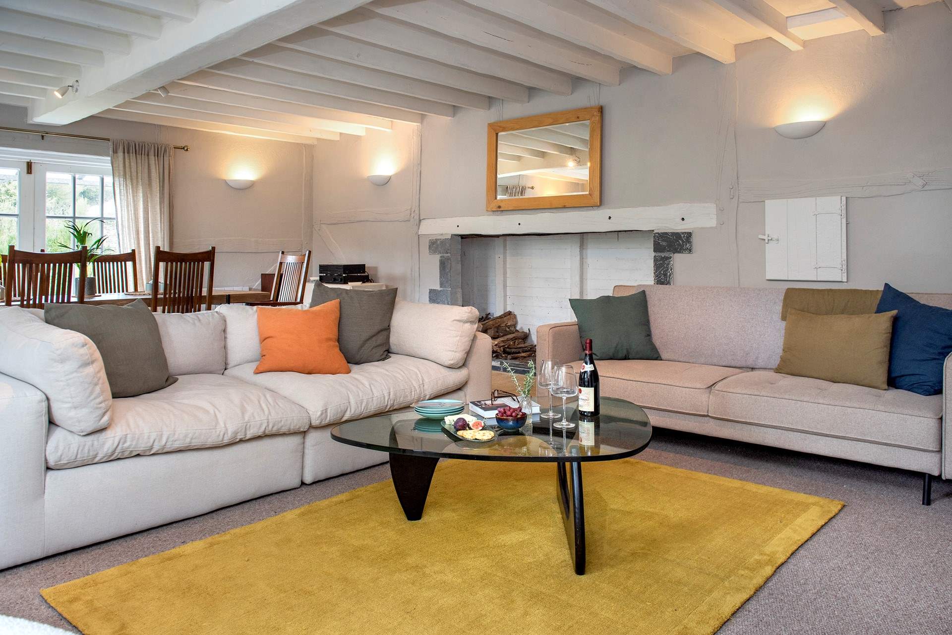 Snuggle up on the sofas after an exciting day exploring the delights of the south Cornish coast.