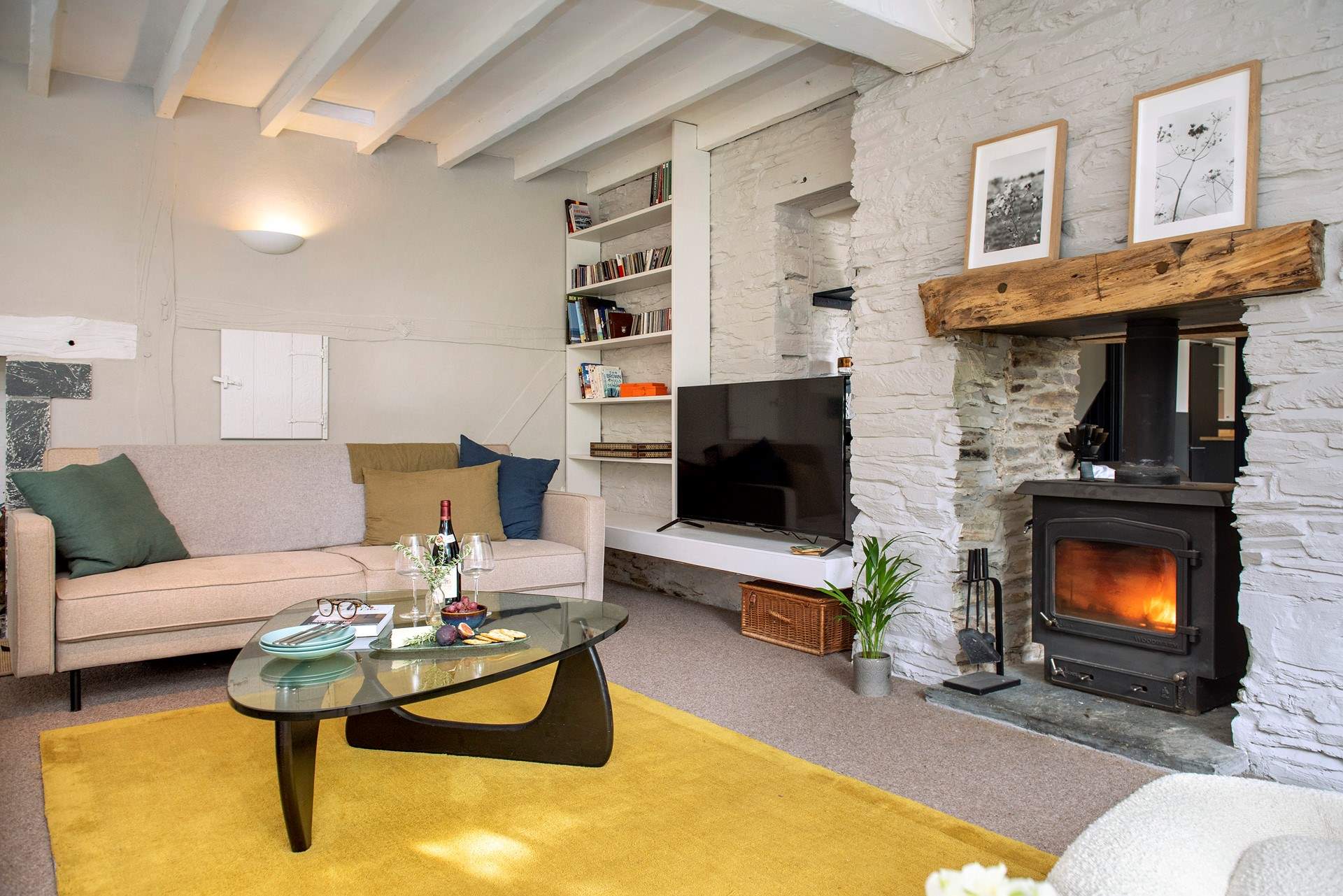 The super toasty wood-burner makes this a perfect retreat all year round.