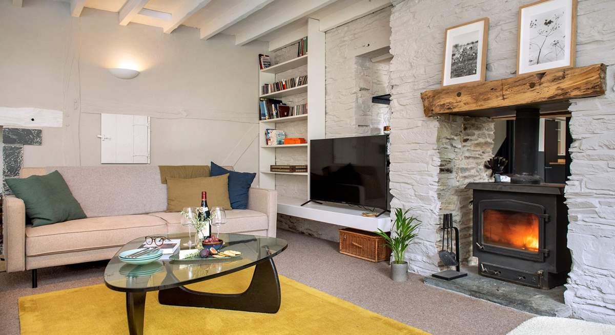 The super toasty wood-burner makes this a perfect retreat all year round.