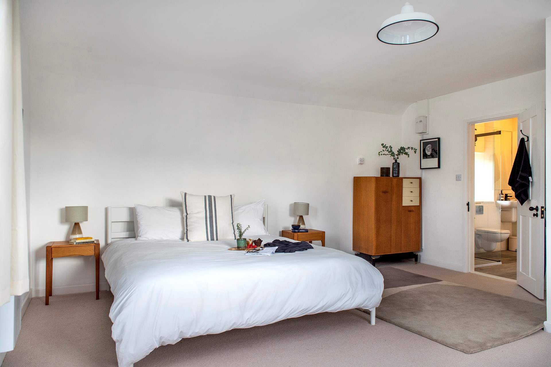 A super-king bed awaits you in bedroom one.