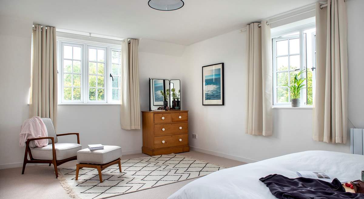 Double aspect bedroom one is huge and wonderfully light and airy.