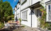 The sunny terrace beckons you to enjoy your meals in the Cornish sunshine. - Thumbnail Image