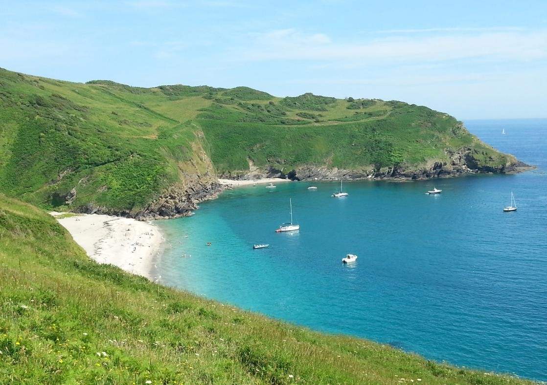 The south coast is peppered with glorious, sheltered bays and calm waters.