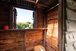 The compost loo is situated a few steps away from the yurt. 