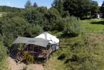Nestled amongst the trees, Gorse Yurt is an utterly peaceful getaway.