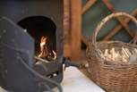 Light the wood-burner and get cosy on those cooler evenings.