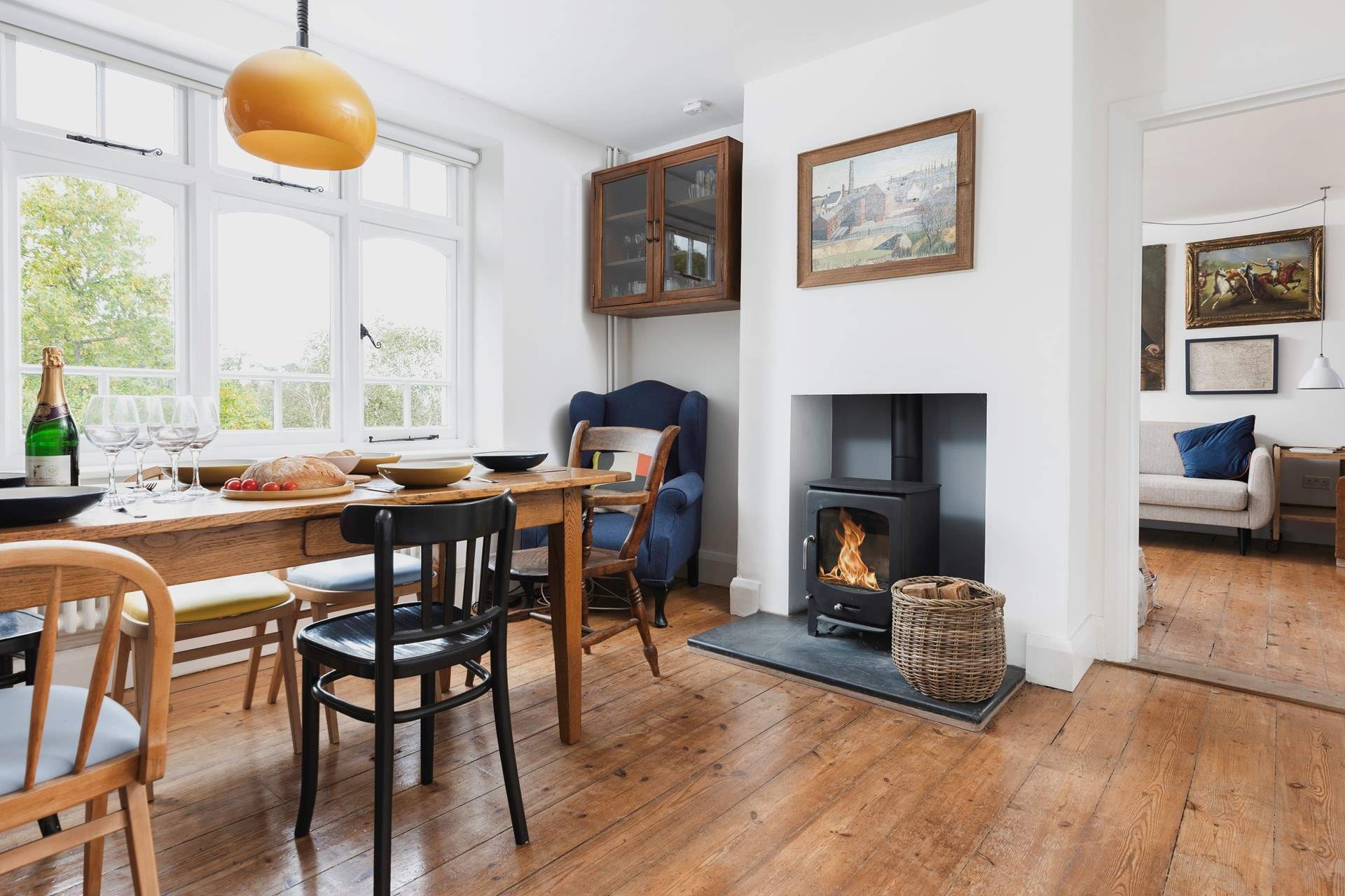 Light a fire after a day exploring over Exmoor.