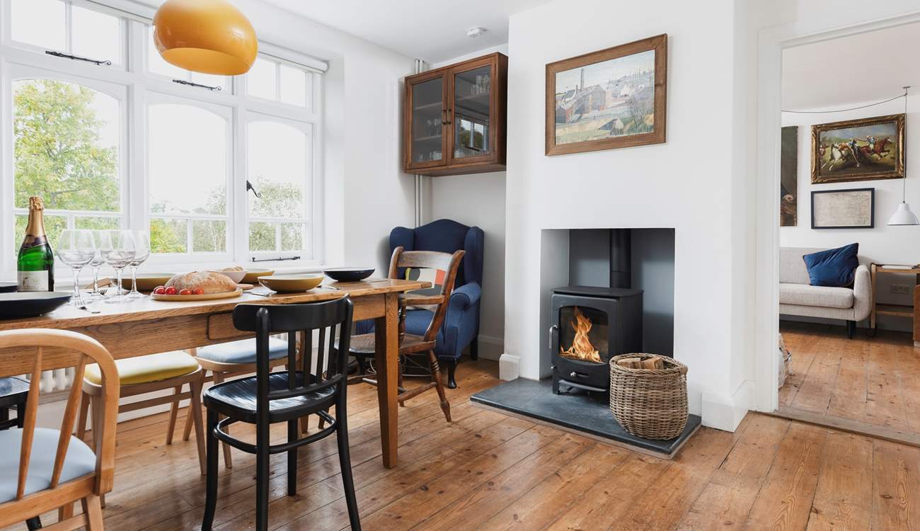 Light a fire after a day exploring over Exmoor.