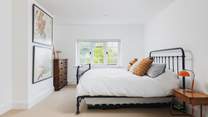 The main bedroom with a super-king sized bed.