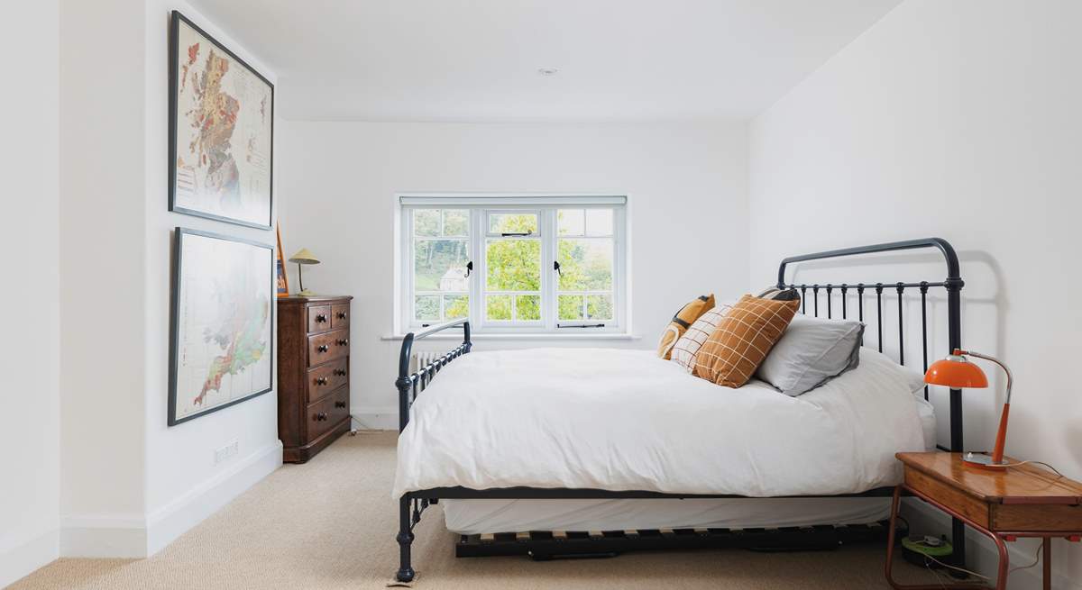 The main bedroom with a super-king sized bed.