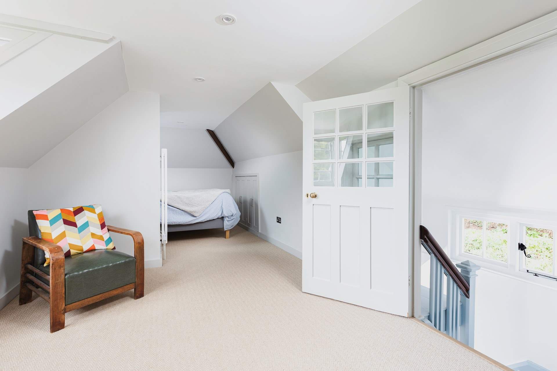 The top bedroom is quirky - mind your head on the sloping ceilings.