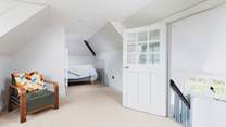 The top bedroom is quirky - mind your head on the sloping ceilings.
