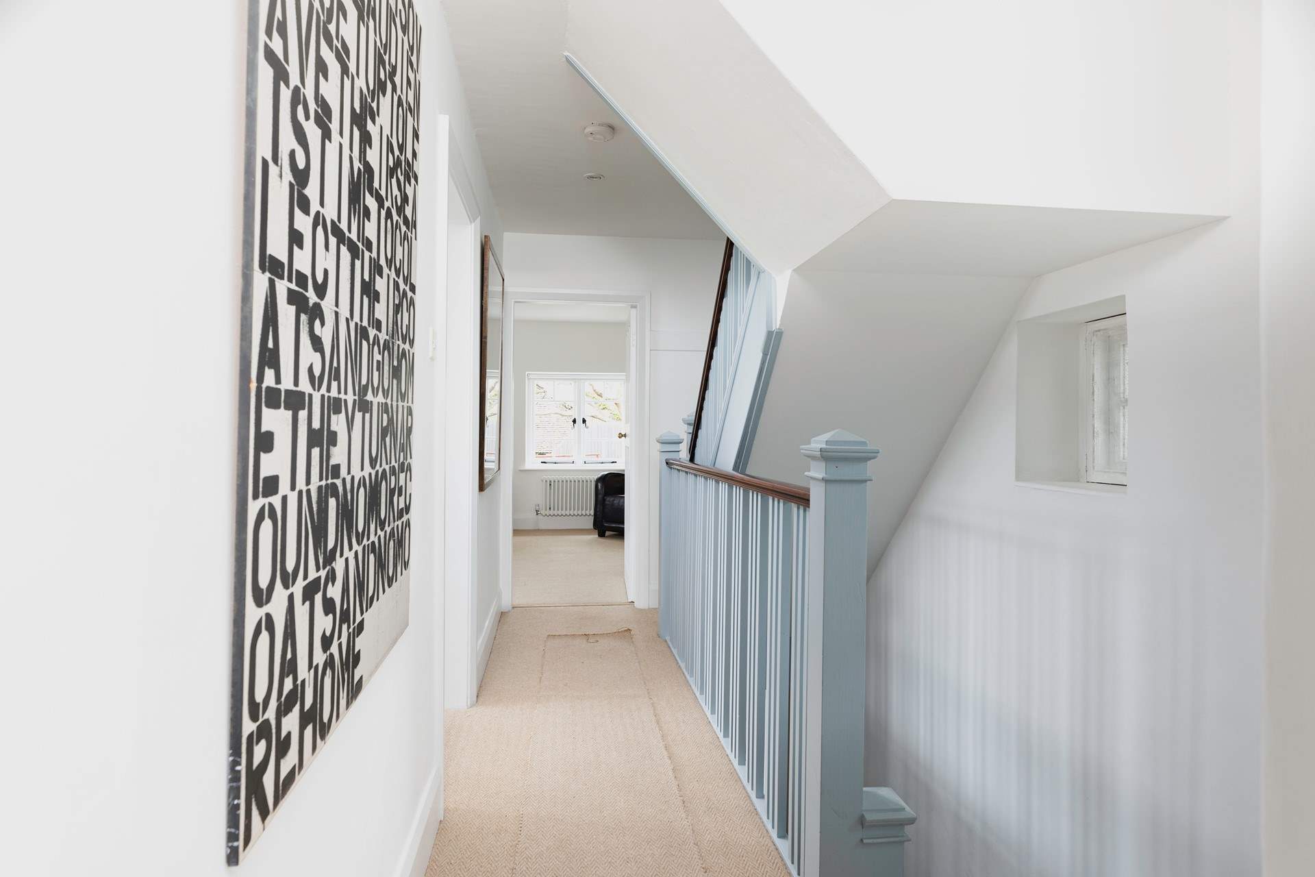 The first three bedrooms and bathroom are accessed off this lovely landing area.