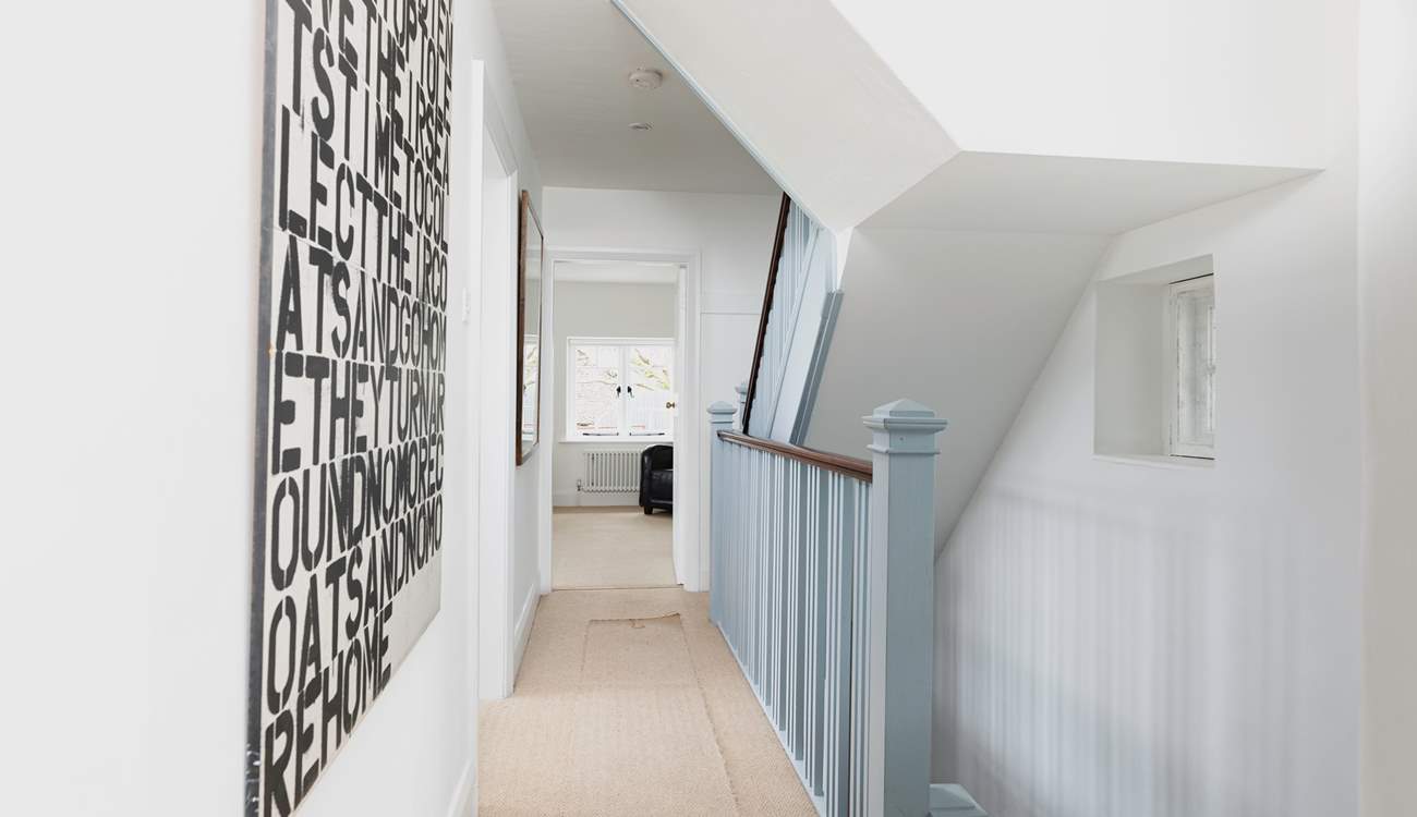 The first three bedrooms and bathroom are accessed off this lovely landing area.