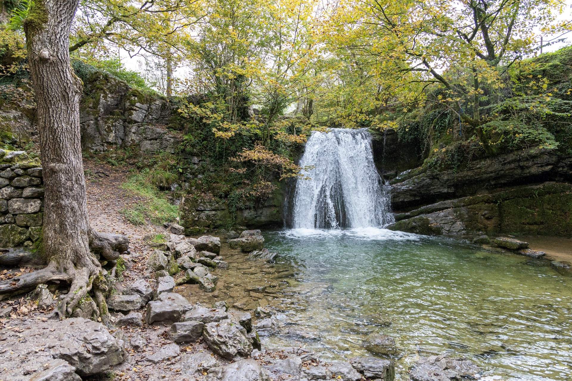 Pay a visit to the enchanting Janet Foss waterfall.