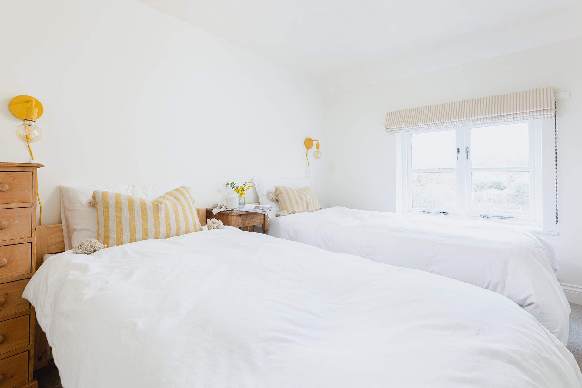 The comfortable twin room.