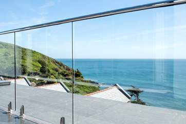 The shimmering waters of Whitsand Bay