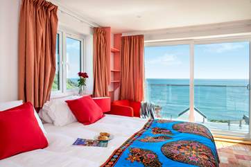More of those views in Bedroom Two, this room can be made up as a super-king size bed or twin beds