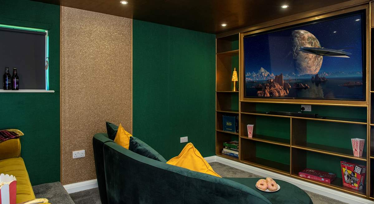 Snuggle up in the cinema room to watch a good holiday movie