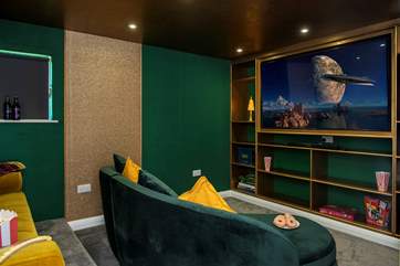 Snuggle up in the cinema room to watch a good holiday movie