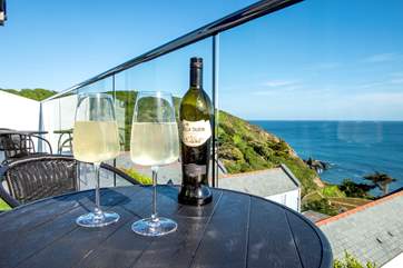 Get a little closer to the view and enjoy a drink on the balcony