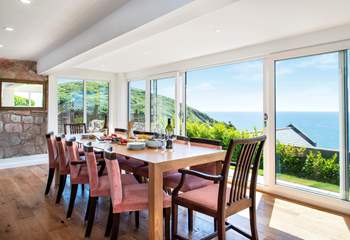 The large floor to ceiling windows certainly make the most of the views