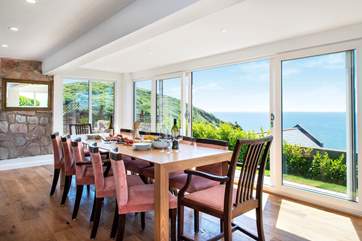 The large floor to ceiling windows certainly make the most of the views