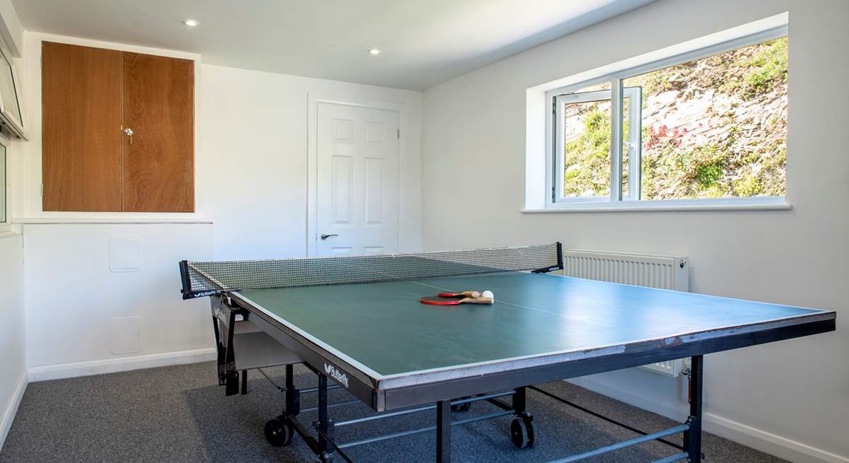 Join in a game of table-tennis and bar billiards in the games-room