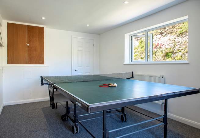 Join in a game of table-tennis and bar billiards in the games-room