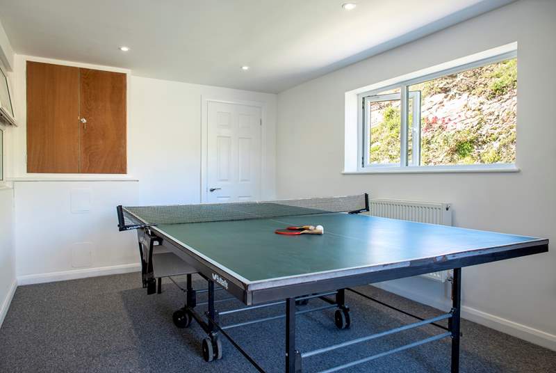 Join in a game of table-tennis and bar billiards in the games-room
