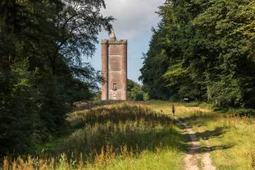 The National Trust's Stourhead Estate features King Alfred's Tower. The climb up to this folly is well worth the effort!
