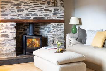 The lovely wood-burner will keep you snug and warm on those out of season breaks.