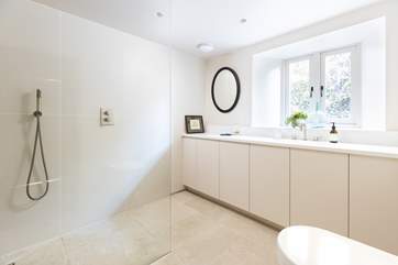 There is a large shower-room on the ground floor.