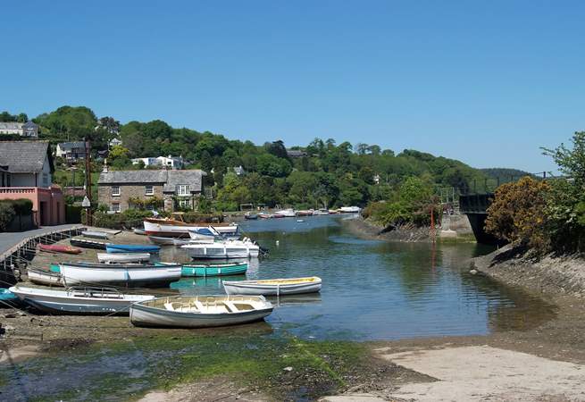 The inner harbour at Golant, just down the road from Orchard Cottage.