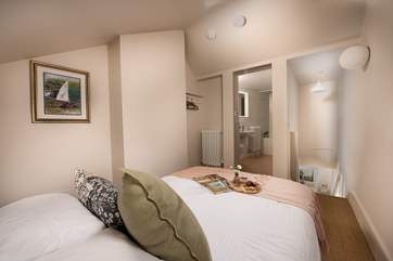 The bathroom is an ensuite to the bedroom