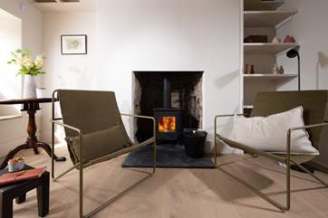 Complete with its own toasty woodburner