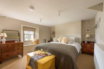 Three beautiful bedrooms await in the main house