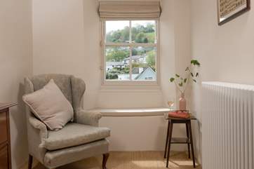 You can even retreat to the landing to chill out with a good book.