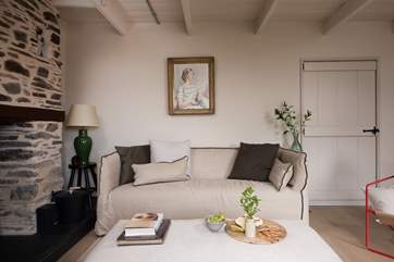 The owner has clever married a mixture of old and new throughout Orchard cottage
