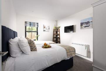 Waking up every morning in this lovely room will be a delight.