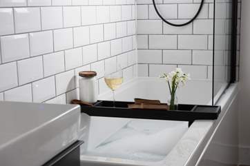 A long soak, the perfect end to a busy day.