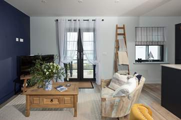 Stylish furnishings with a seaside theme.