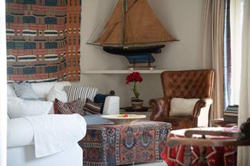 Unwind in the gorgeous sitting room.