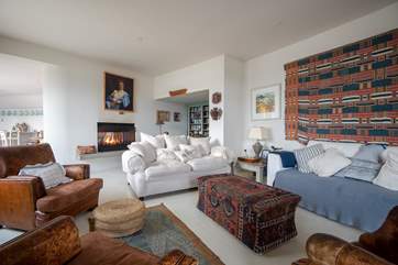 Snuggle up on one of the inviting sofas after a long day on the beach. Open fire available at Christmas and New Year only.