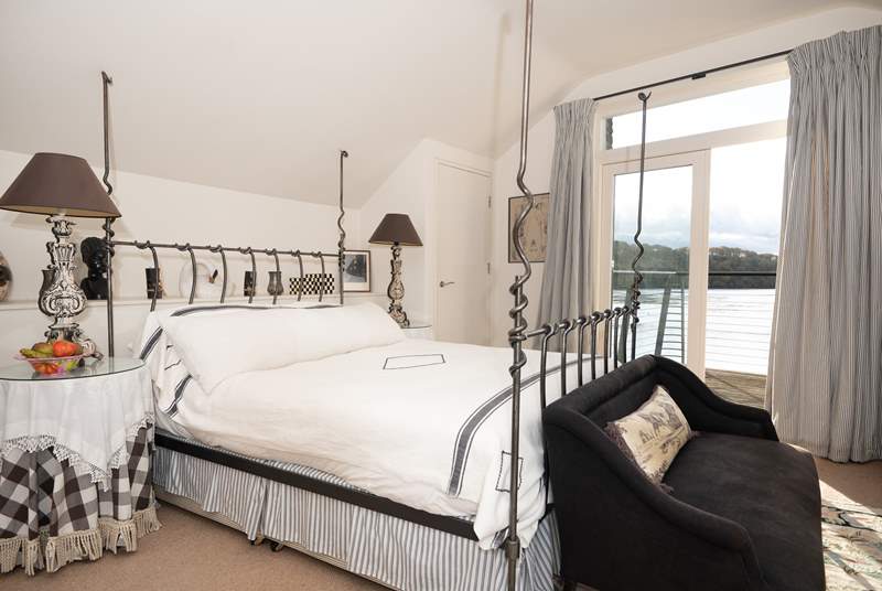 Upstairs you'll find the four excellently furnished bedrooms, just look at the view!