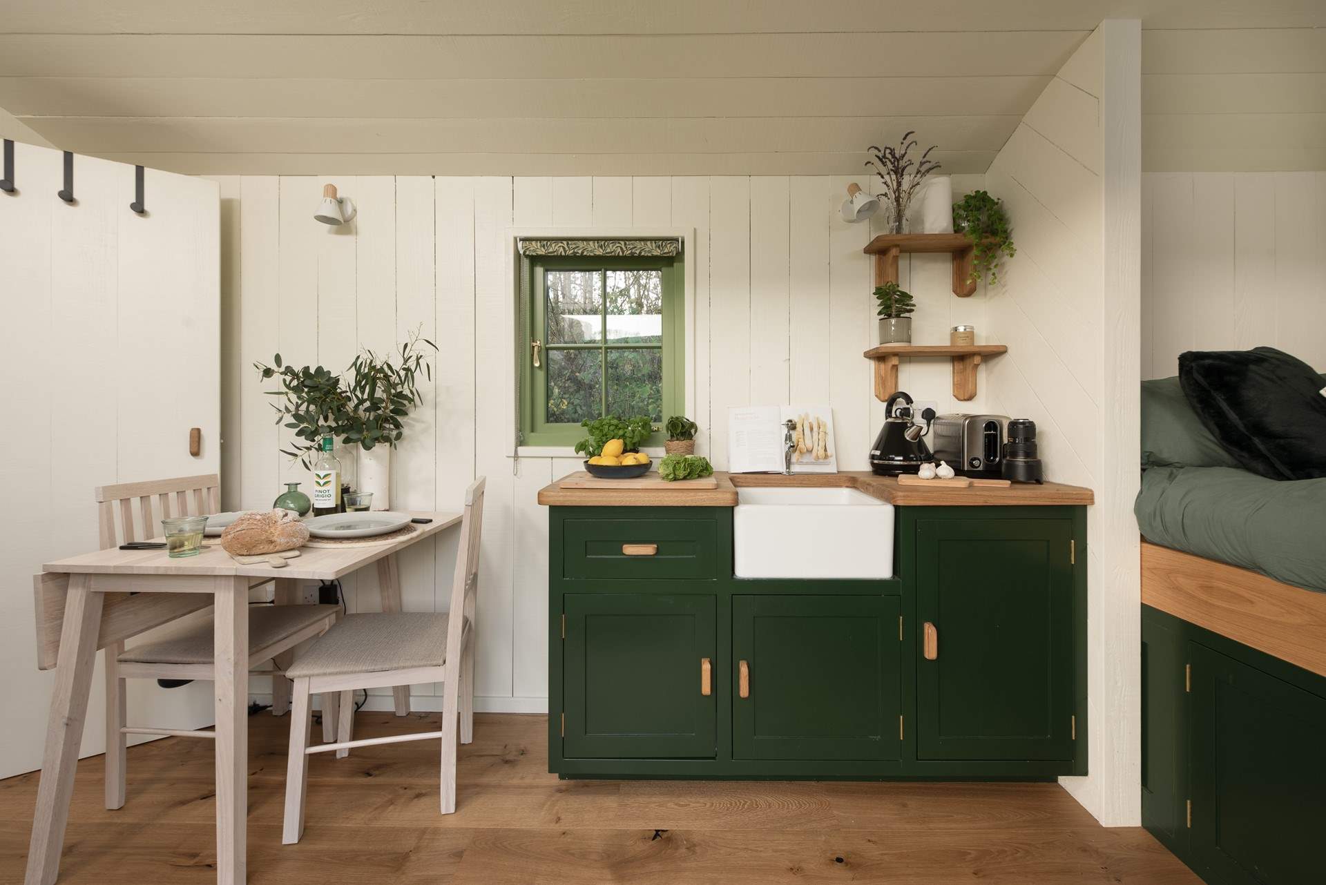 The sweet kitchen area is superbly equipped with everything you'll need.